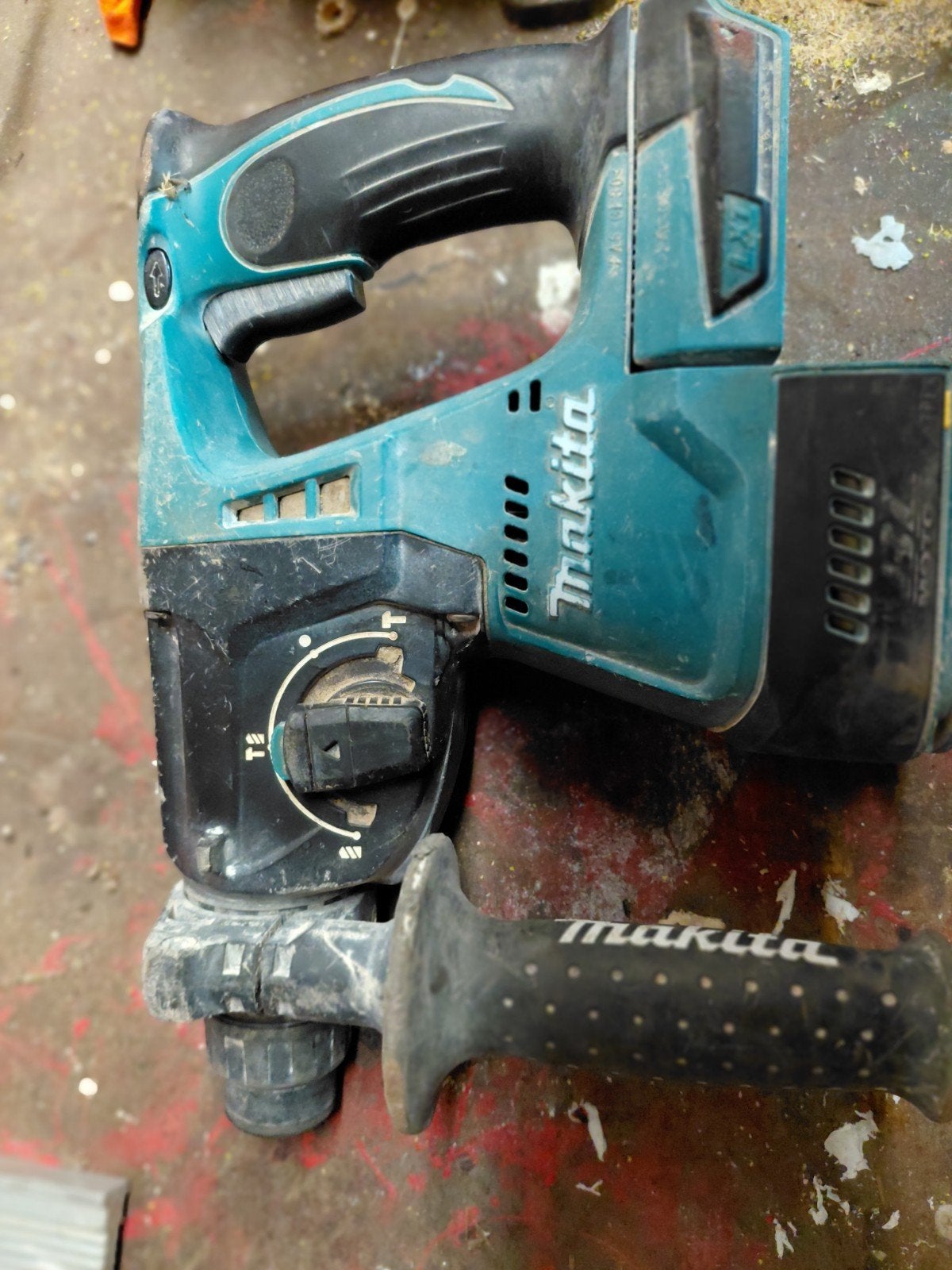 Makita DHR202 18V SDS-Plus Boorhamer - Gebruikt, Gebruikt, Boor- en/of Breekhamer, Ophalen of Verzenden, Minder dan 400 watt