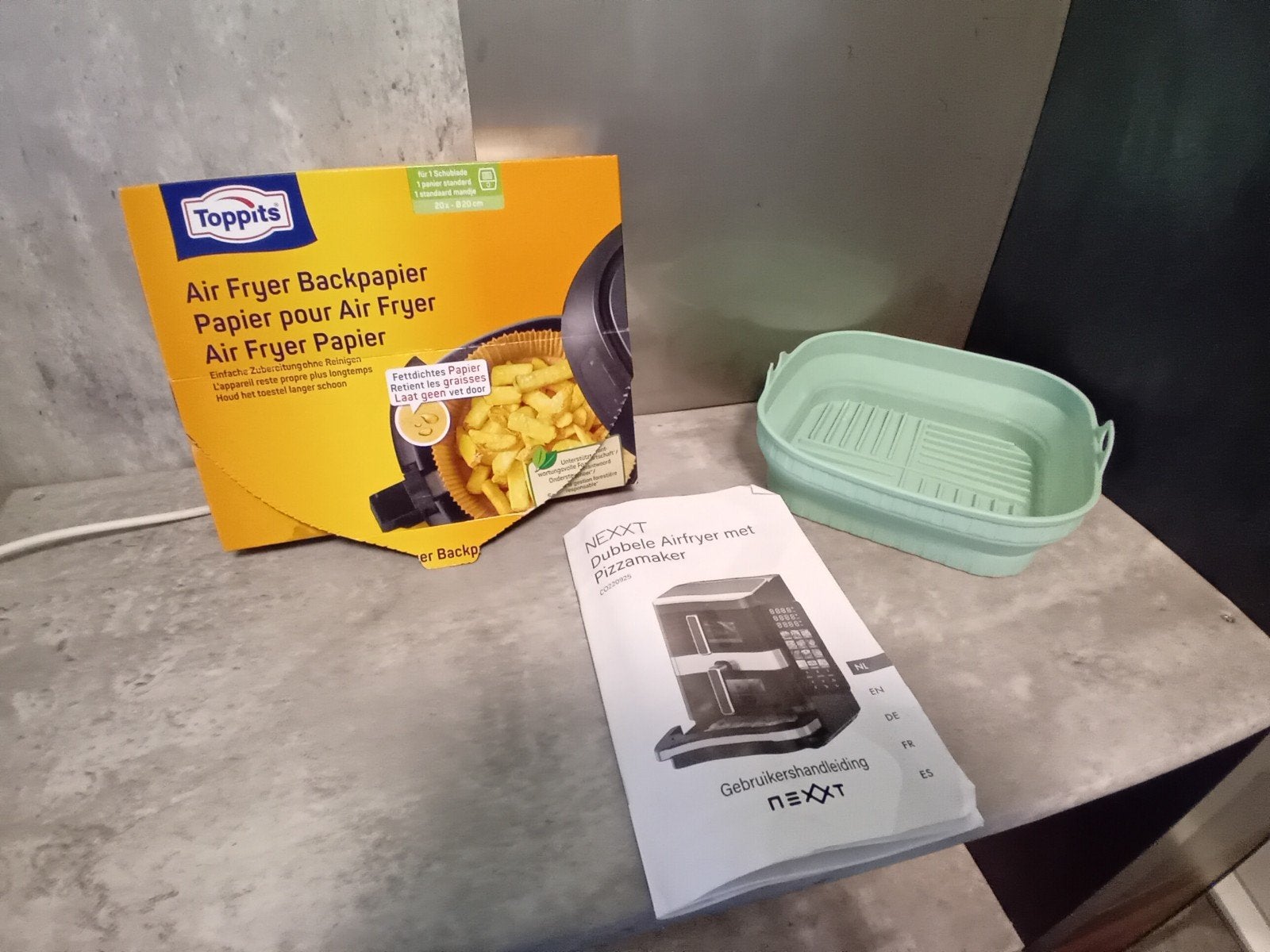 Foto 5 van dubbele airfryer met pizza oven