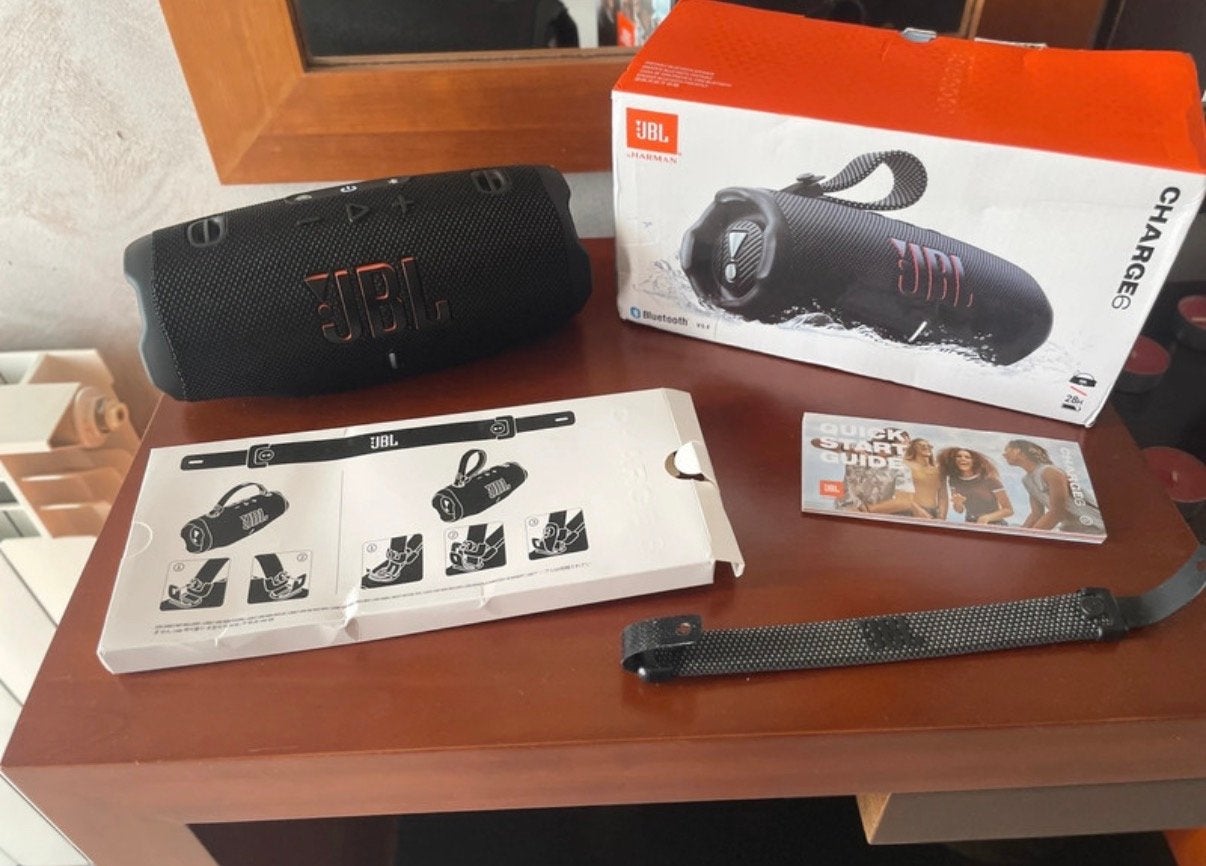 JBL Charge 6 Draagbare Bluetooth Speaker Zwart, JBL, Ophalen of Verzenden, Zo goed als nieuw, Draagbare speaker