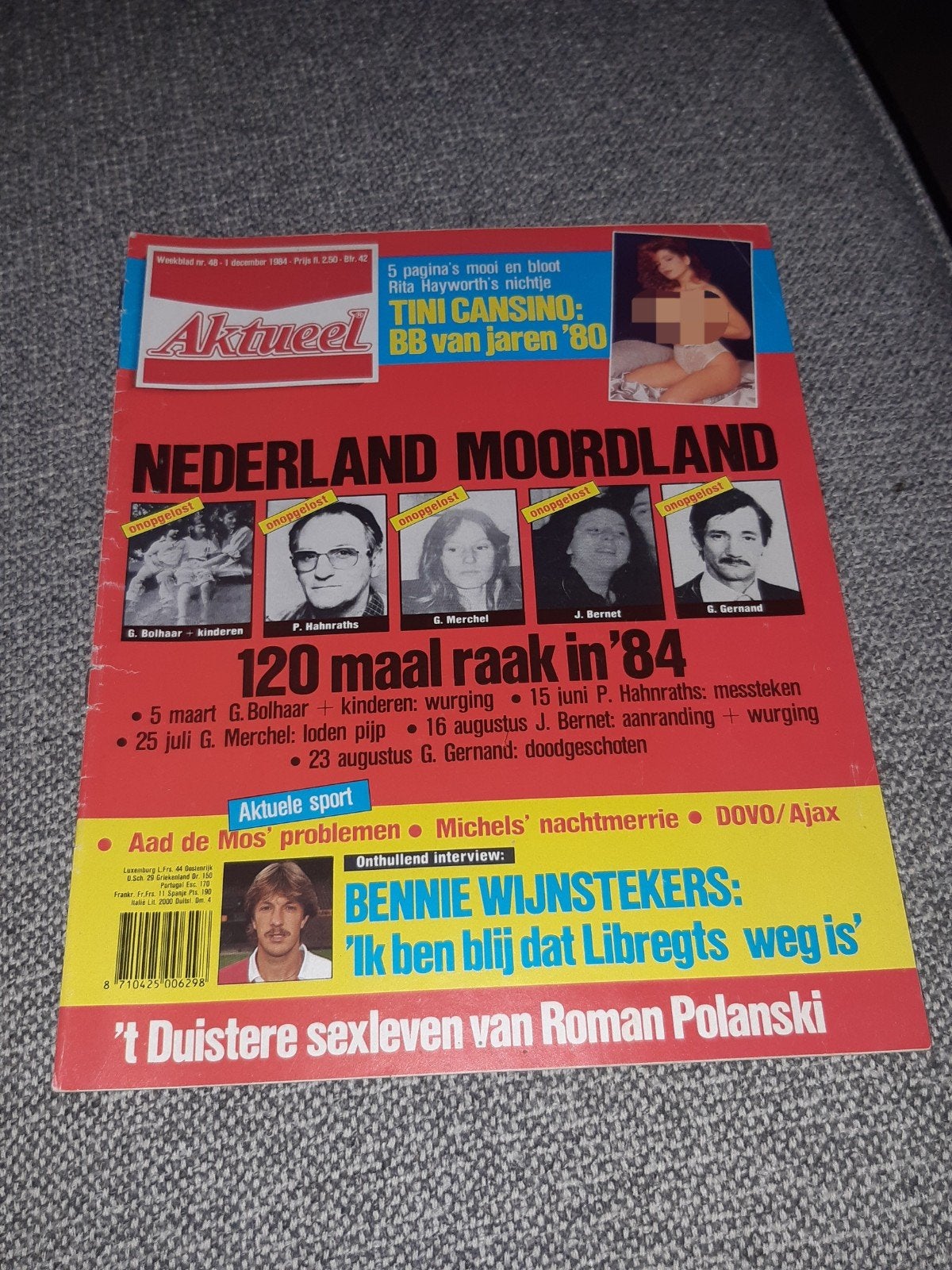 48.Aktueel 1984. Tini Cansino. Bennie Wijnstekers. Aad de Mo, Verzenden, 1980 tot heden, Tijdschrift