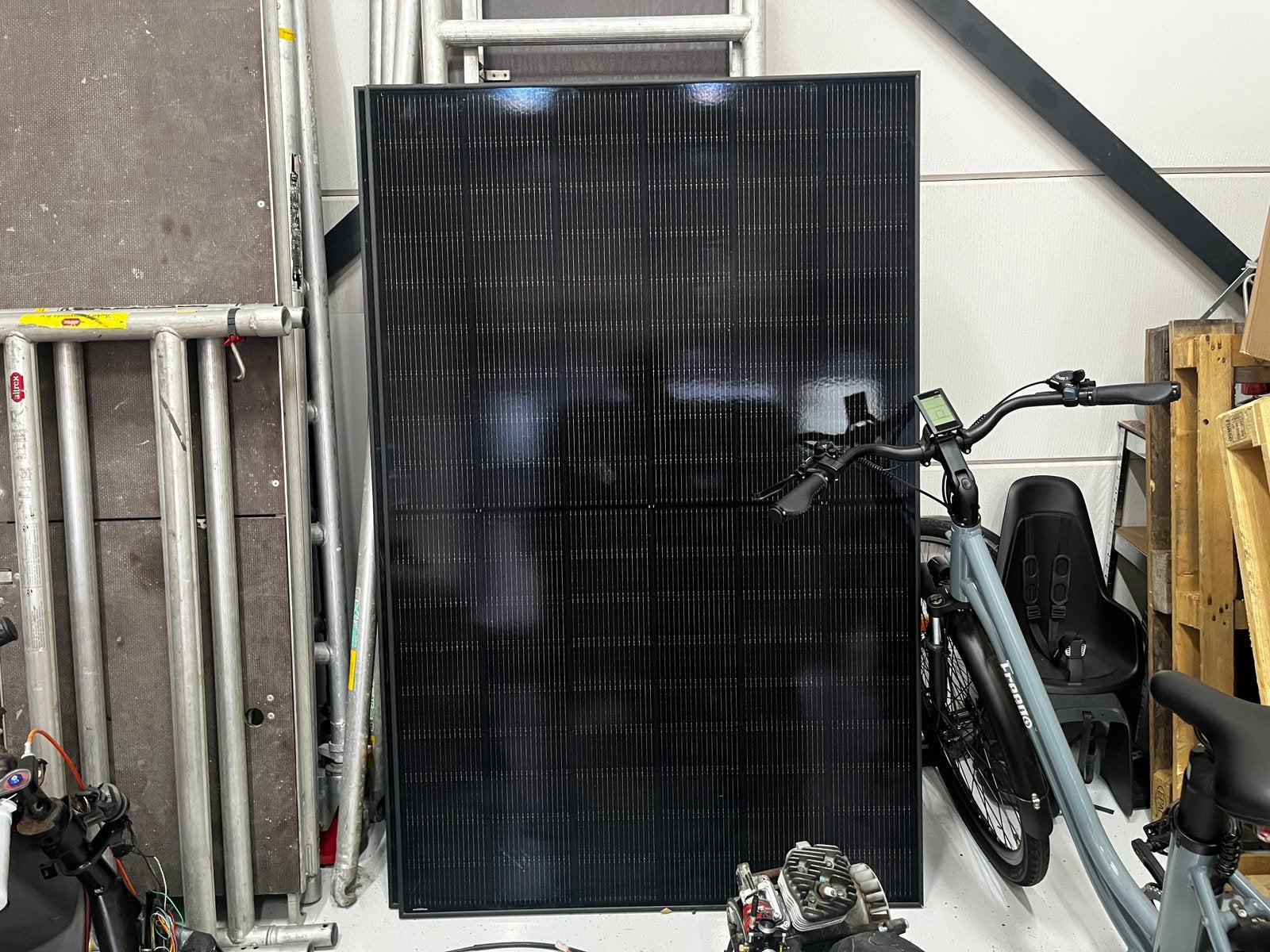 2 grote zonnepanelen, Ophalen, Zo goed als nieuw