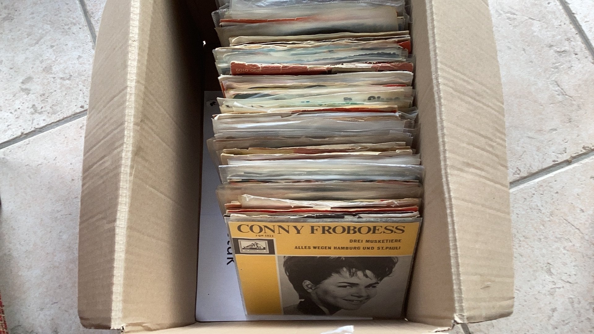 Jukebox Singles doos met ruim 125 stuks Duitstalig, Ophalen of Verzenden, Gebruikt, 7 inch, Pop