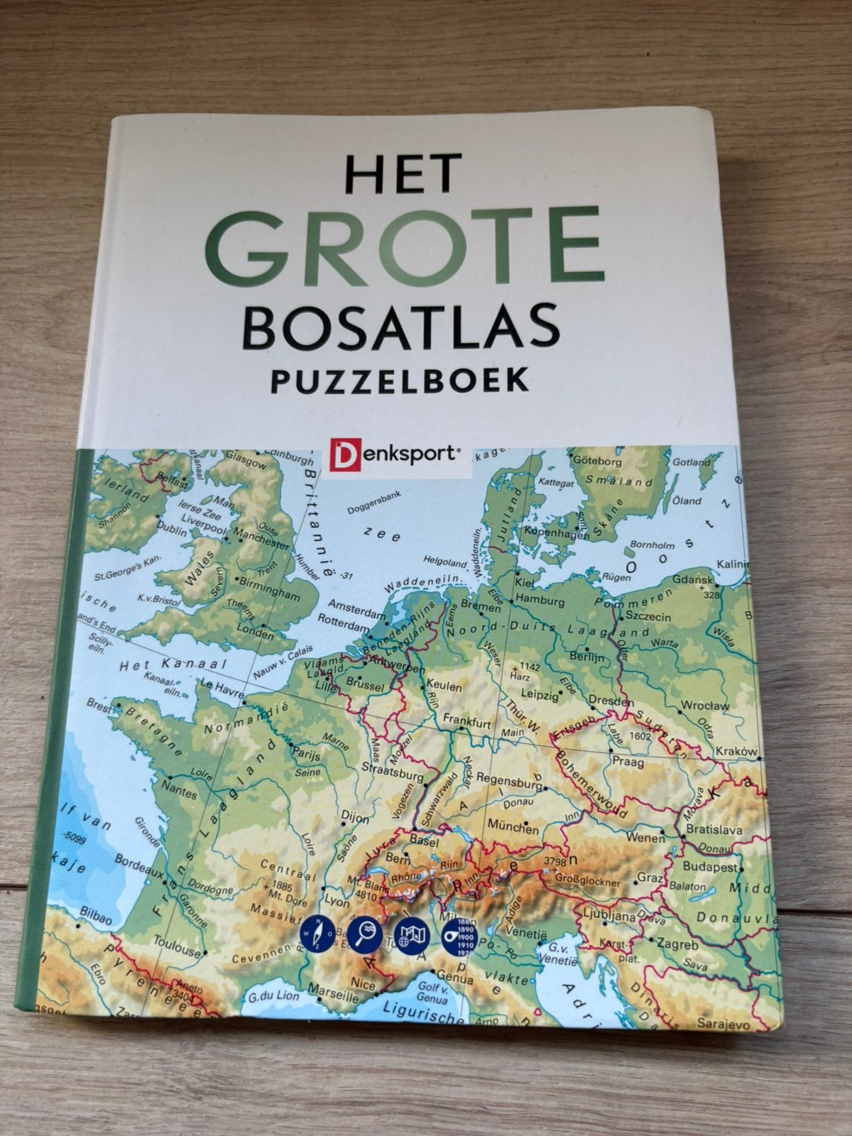 Het grote bosatlas puzzelboek, Bosatlas, 2000 tot heden, Ophalen of Verzenden, Zo goed als nieuw