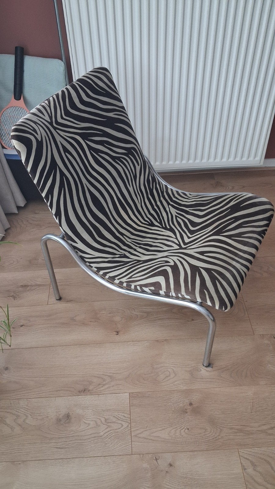 Vintage lounge stoel, Huis en Inrichting, Stoelen, Ophalen, Gebruikt, Bruin, Eén