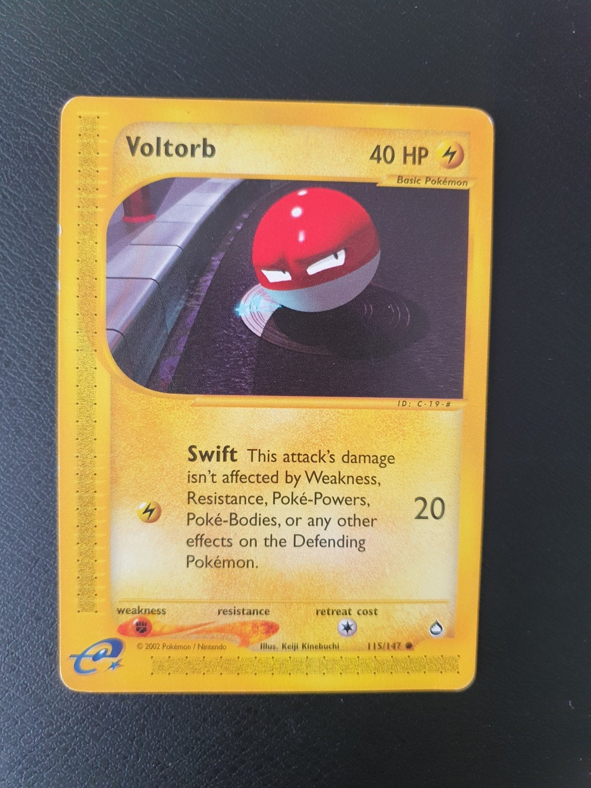 voltorb 115/147 pokemon kaart, Ophalen of Verzenden, Zo goed als nieuw, Losse kaart