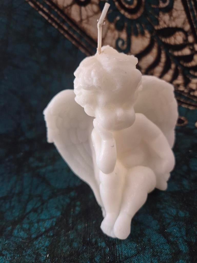 Schattige Engel Kaars - Decoratieve Kaars, Overige materialen, Wit, Onbekend, Nieuw