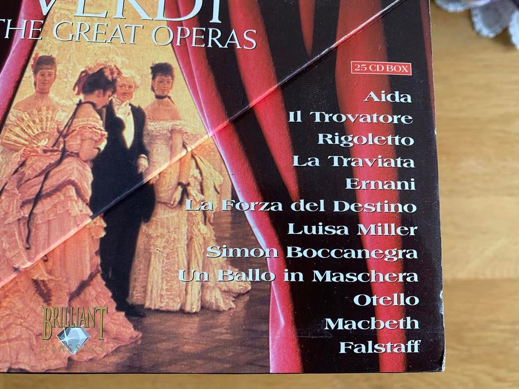 Verdi: The Great Operas - 25 CD Boxset, Cd's en Dvd's, Cd's | Klassiek, Zo goed als nieuw, Opera of Operette, Romantiek, Ophalen
