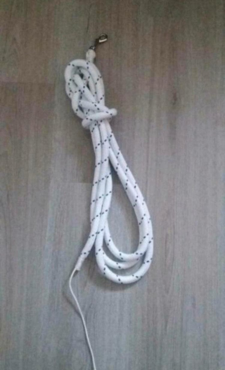 Leadrope 4,5m wit/blauw . Nieuw, Equi-Perfect, Nieuw, Equi-Perfect, Equi-Perfect