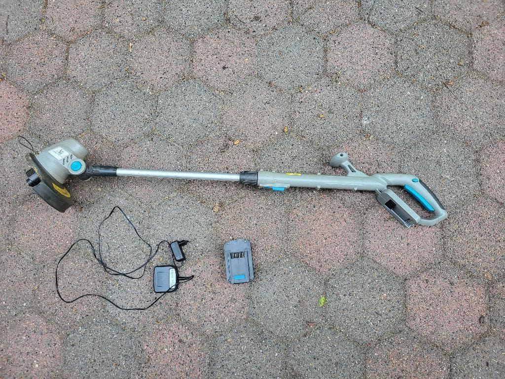 Grastrimmer op accu, Tuin en Terras, Grastrimmers, Ophalen, Gebruikt, Accu, Intratuin