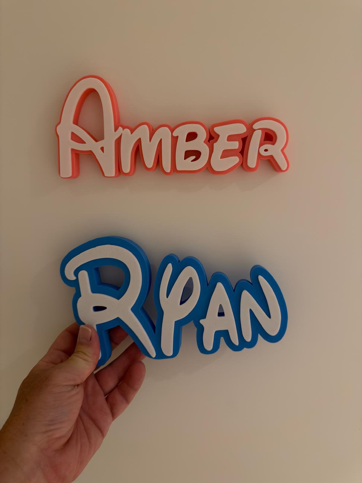 3D prints voonamen.Leuk op deuren, Ophalen, Nieuw