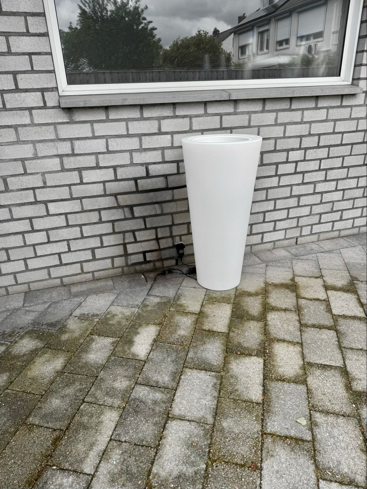 Elho Pure Smart LED Light Bloempot - App bedienbaar, Ophalen, Kunststof, 40 cm of meer, Rond