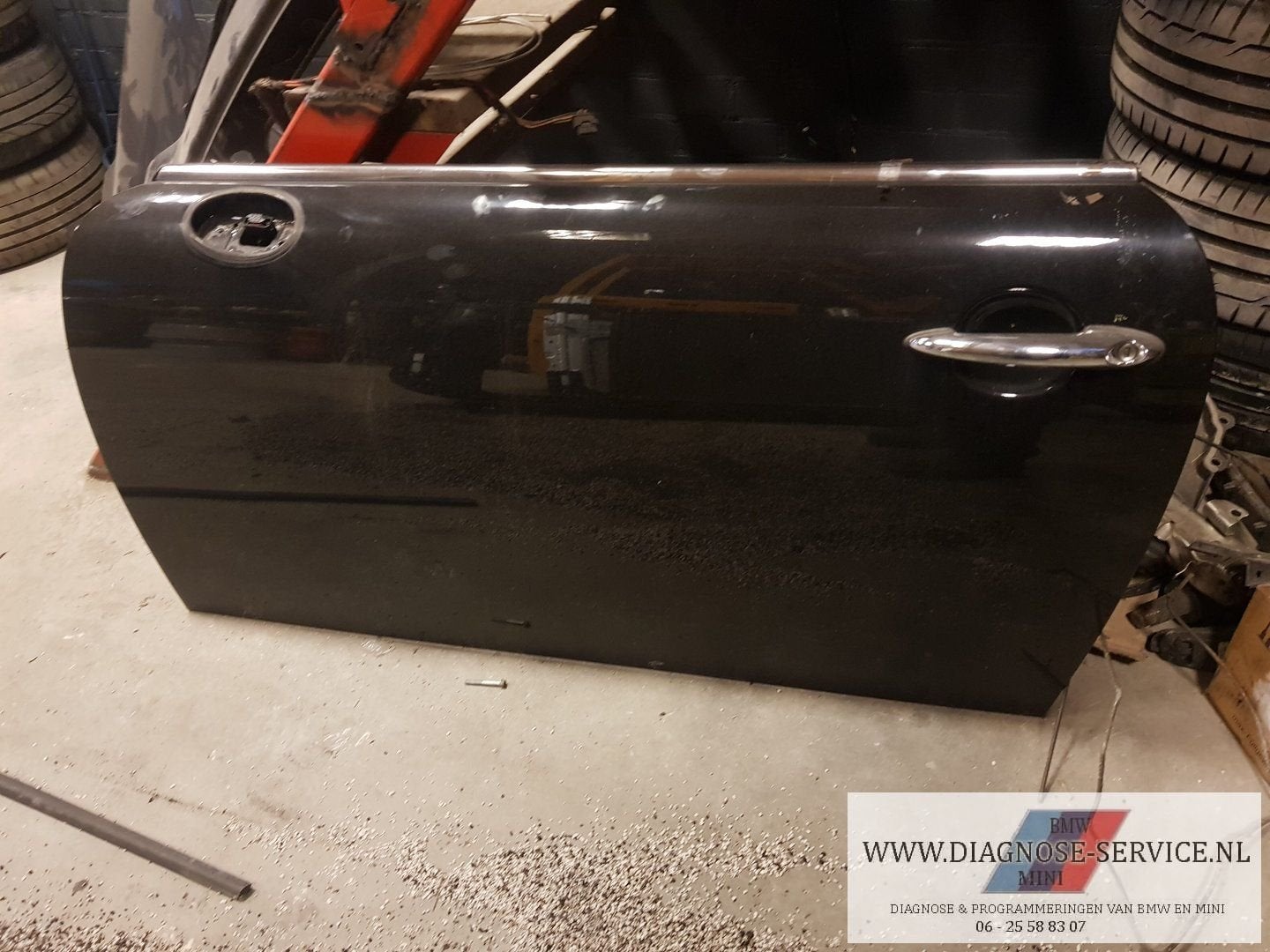 mini cooper R56 R57 portier links Bruin, Auto-onderdelen, Carrosserie en Plaatwerk, Deur, Mini, Gebruikt, Ophalen