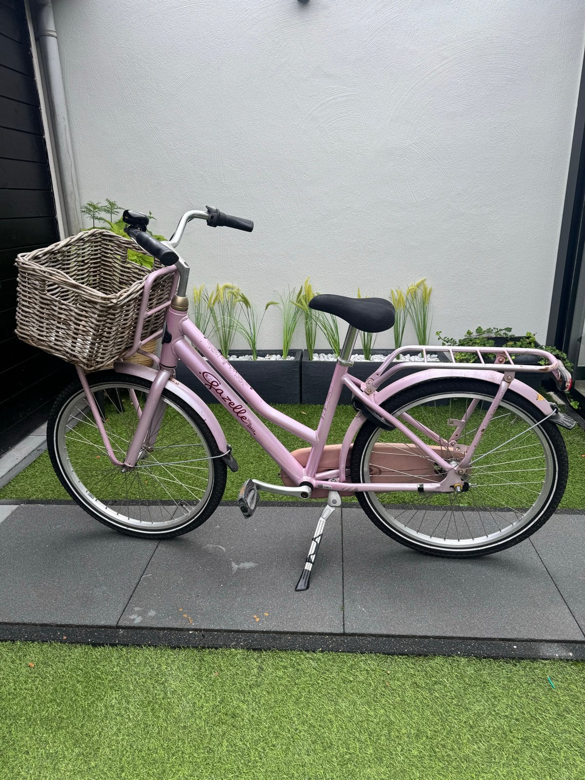 Gazelle damesfiets 24 inch - Roze, Ophalen, Terugtraprem, Gebruikt, Minder dan 47 cm