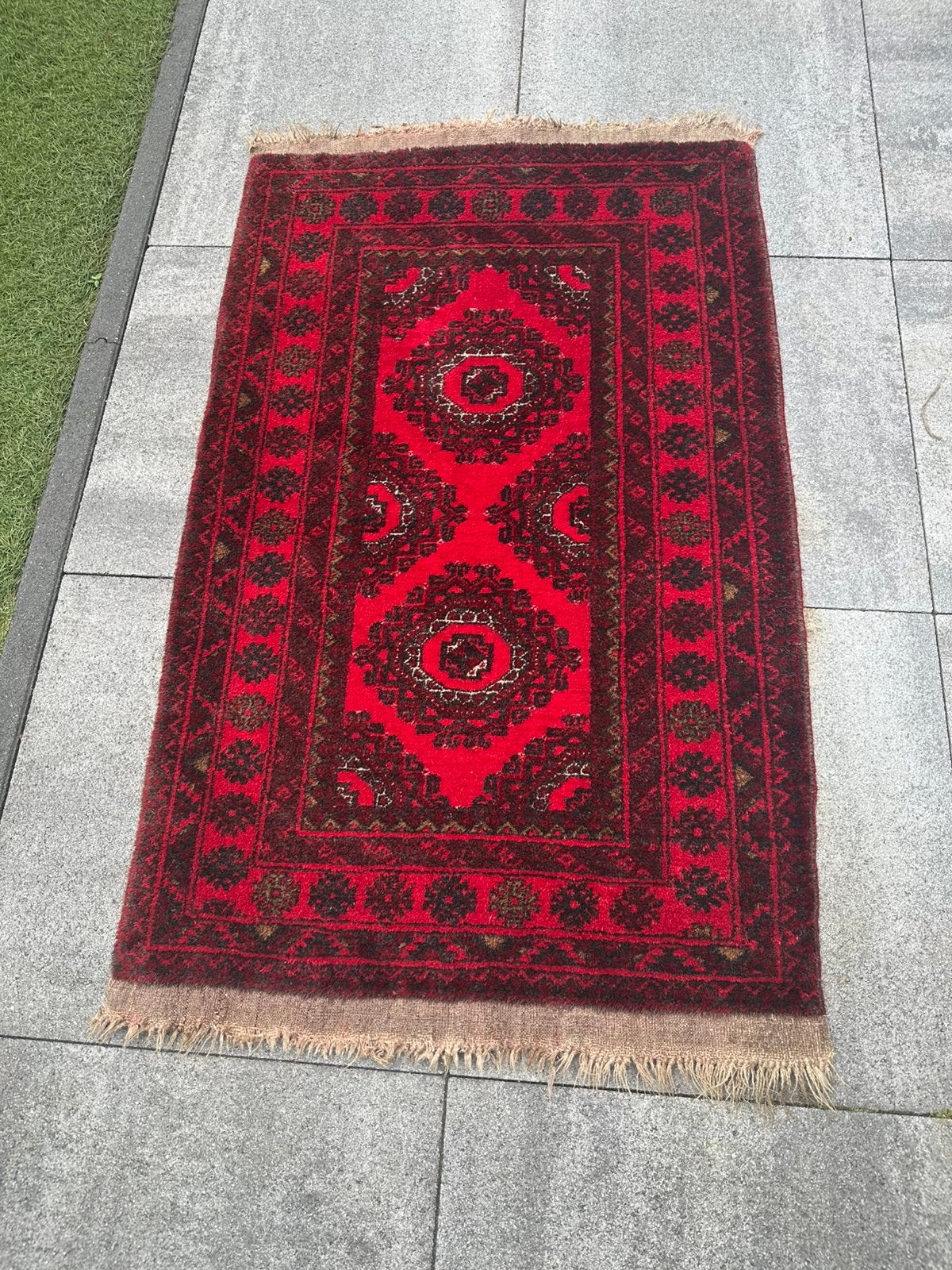 Handgeknoopt Bukhara tapijt Rood, Ophalen of Verzenden