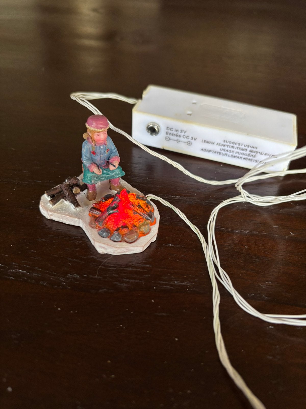 Lemax kampvuur miniatuur, Ophalen of Verzenden, Zo goed als nieuw