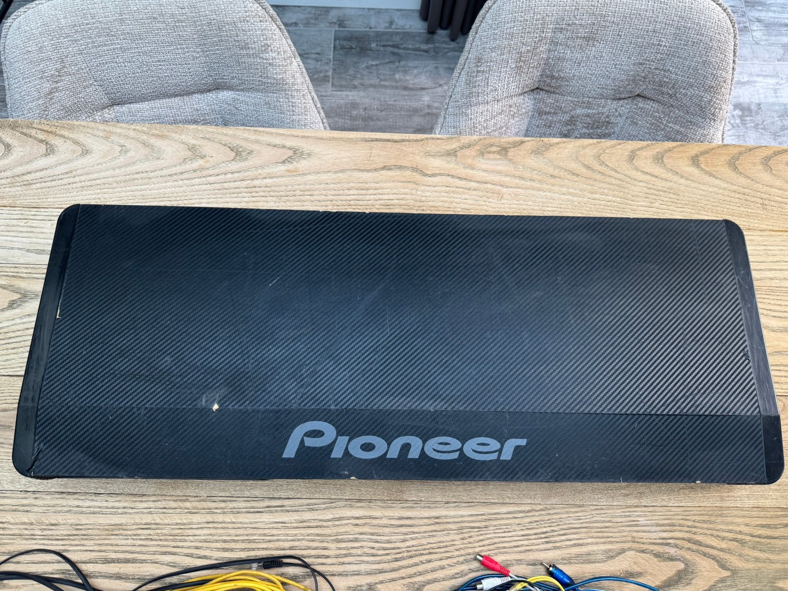 Pioneer TS-WX710A actieve subwoofer – compleet met kabels, Ophalen of Verzenden, Gebruikt