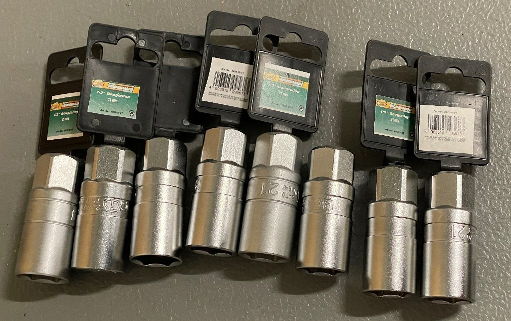 Nieuw partij 8 stuks Brüder Mannesmann bougiedop  21 mm., Ophalen of Verzenden, Nieuw