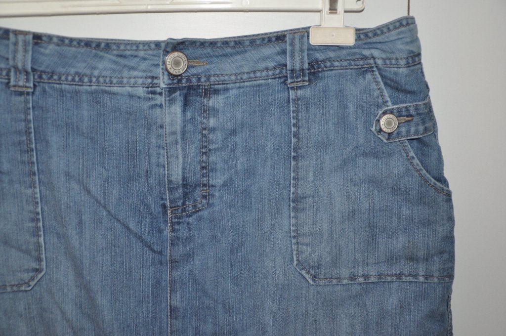 RST3 Spijkerrok met broekje erin maat 44 Faded Glory, Kleding | Dames, Grote Maten, Ophalen of Verzenden, Zo goed als nieuw, Blauw