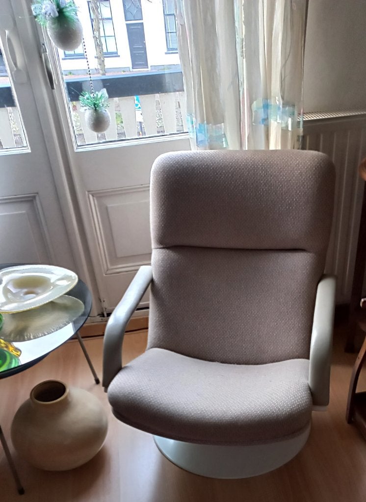 Artifort vintage stoel F182 Geoffrey Harcourt R, Ophalen, Stoel, Overige materialen, Beweegbaar