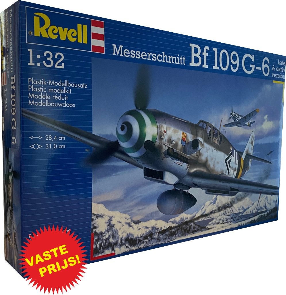 Messerschmitt Bf 109 G-6 (Revell 04665) 1/32, Revell, Nieuw, Ophalen of Verzenden, Groter dan 1:72