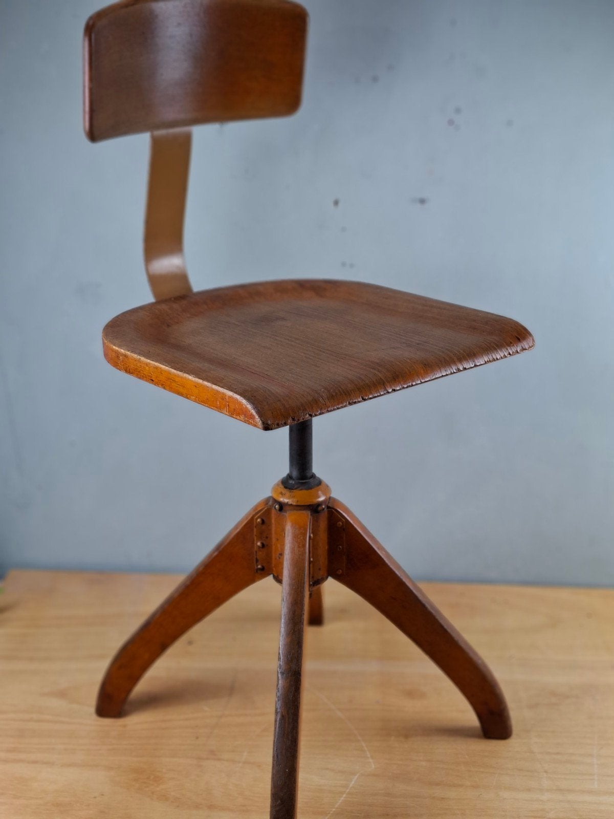 Mooie Vintage Architecten stoel Teken stoel Ama Elastik ' 50, Ophalen, By-henk.nl, Bruin, Gerrit mouwweg 91 8075AH Elspeet