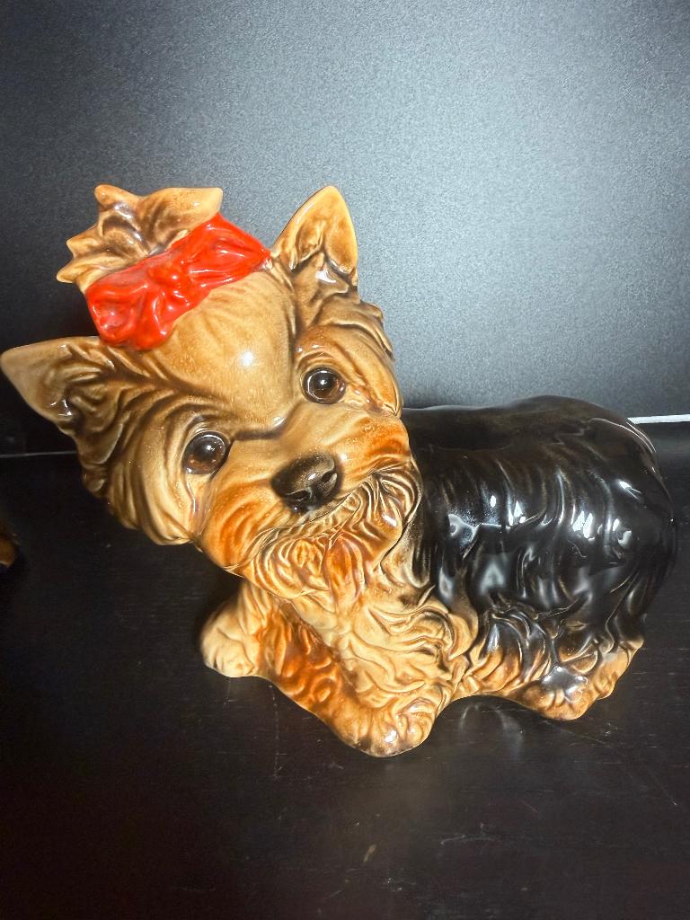 Goebel vintage porselein yorkshire terrier hond beeld, Ophalen of Verzenden, Gebruikt, Dier