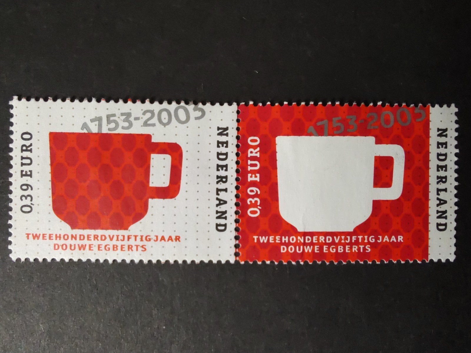 2192 en 2193 250 jaar Douwe Egberts 2003, Verzenden