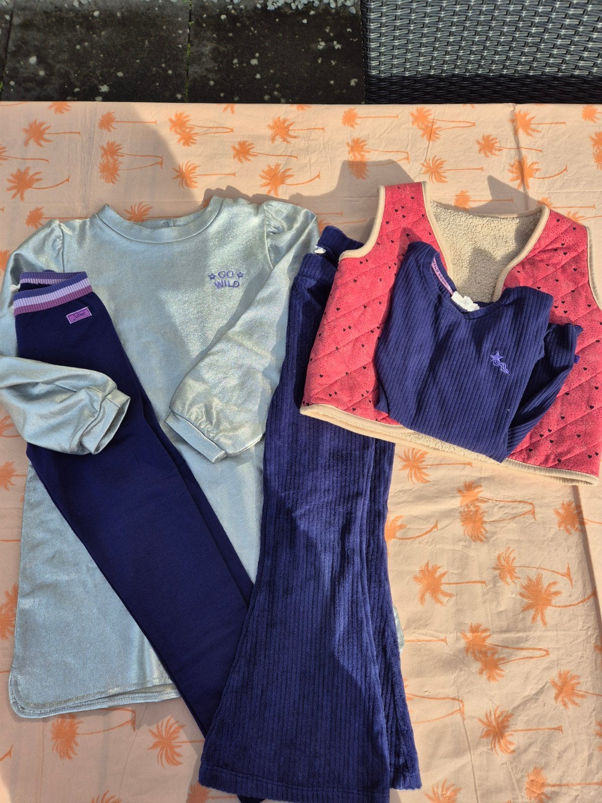 Kledingpakket Jubel Meisje: Jurk, Broek, Top & Bodywarmer, Kinderen en Baby's, Gebruikt, Ophalen of Verzenden, Setje, Jubel, Wild Soul