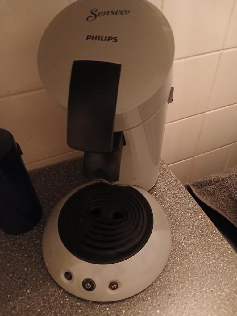 Philips Senseo Koffiezetapparaat - Wit, Koffiepads en cups, Gebruikt, Koffiemachine, Ophalen of Verzenden
