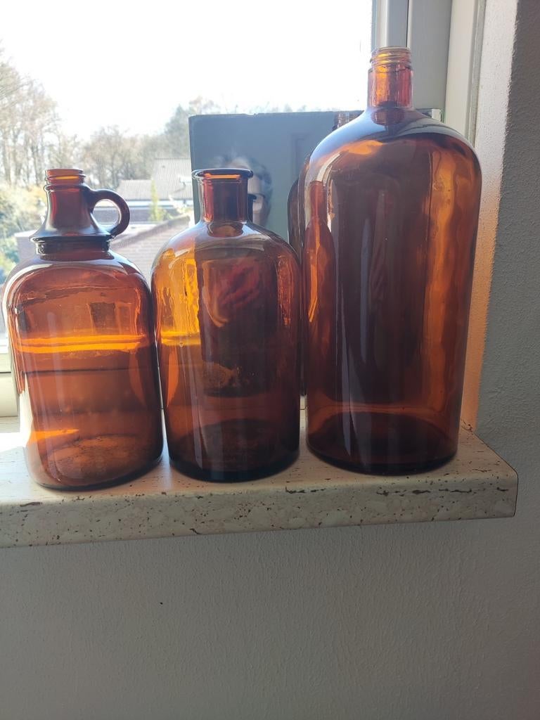 Apothekers flessen, Ophalen, Overige kleuren, Glas, Minder dan 50 cm