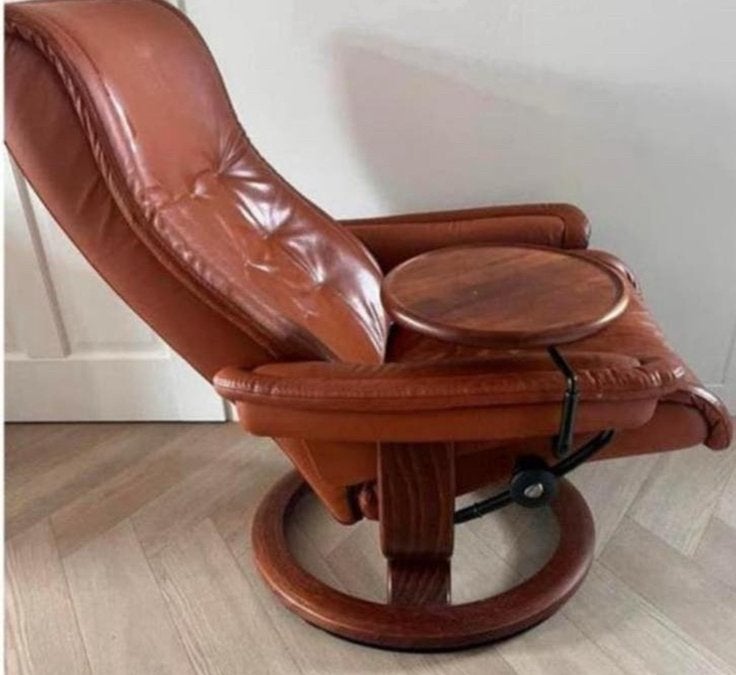 Ekornes Stressless relaxfauteuil met voetenbank, Ophalen, Minder dan 75 cm, Zo goed als nieuw, 75 tot 100 cm
