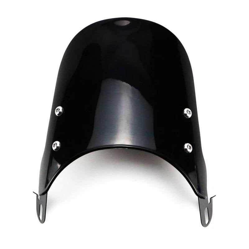 Cafe Racer | Koplamp Windscherm Zwart | 5"-7" | Motorfiets, Ophalen of Verzenden