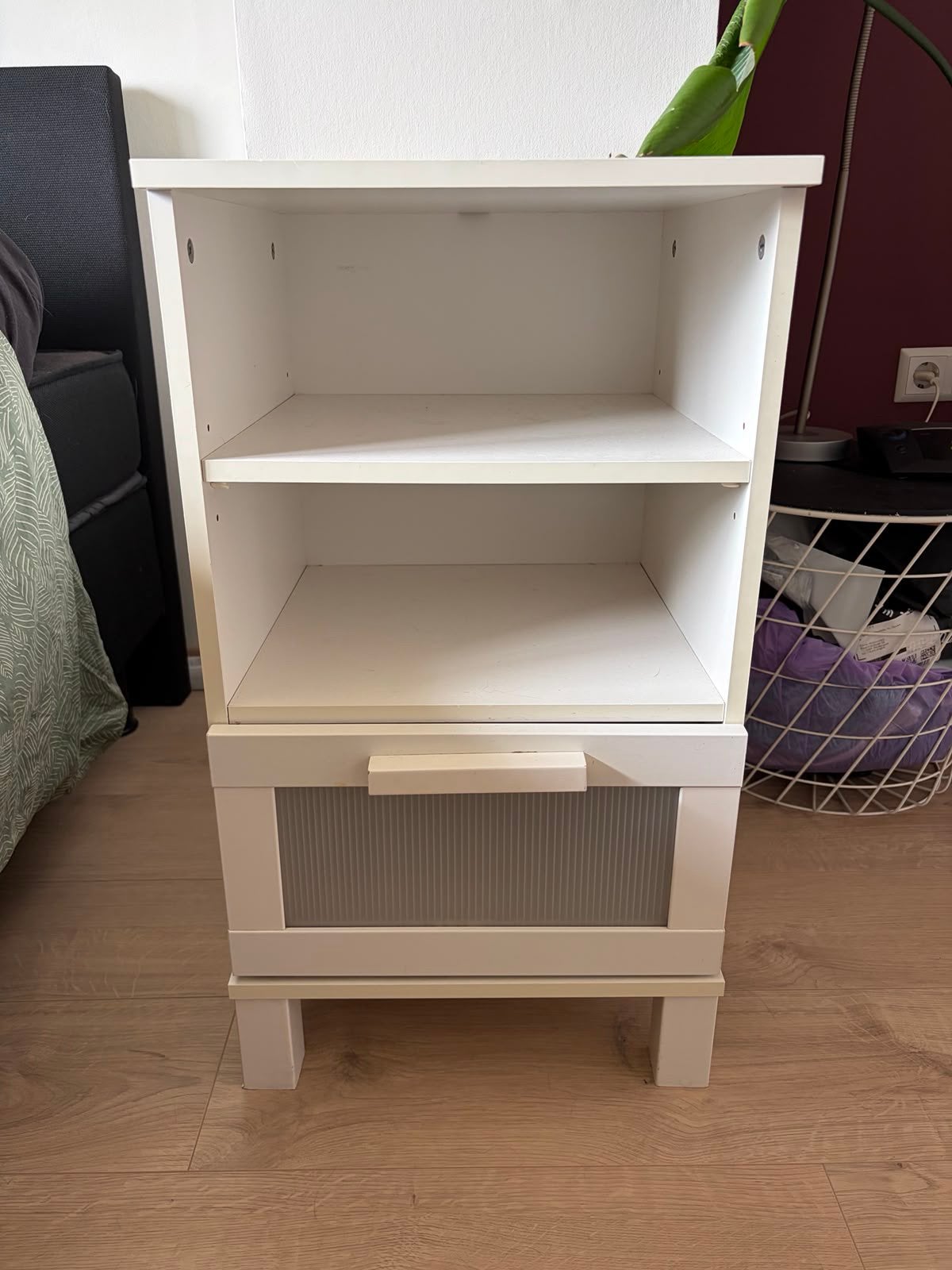 Nachtkastje met lade, Ophalen, Gebruikt, Minder dan 45 cm, 55 tot 70 cm