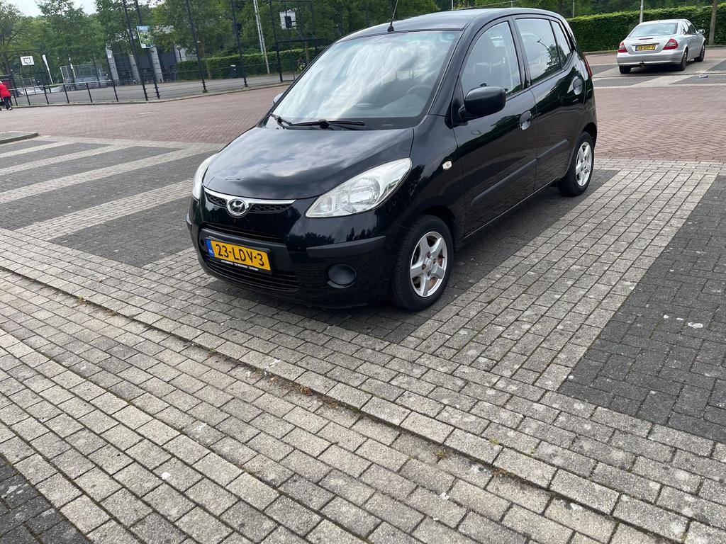 Hyundai i10 1.1 I 5DR 2010 Zwart, Voorwielaandrijving, Stof, 31 €/maand, 4 cilinders