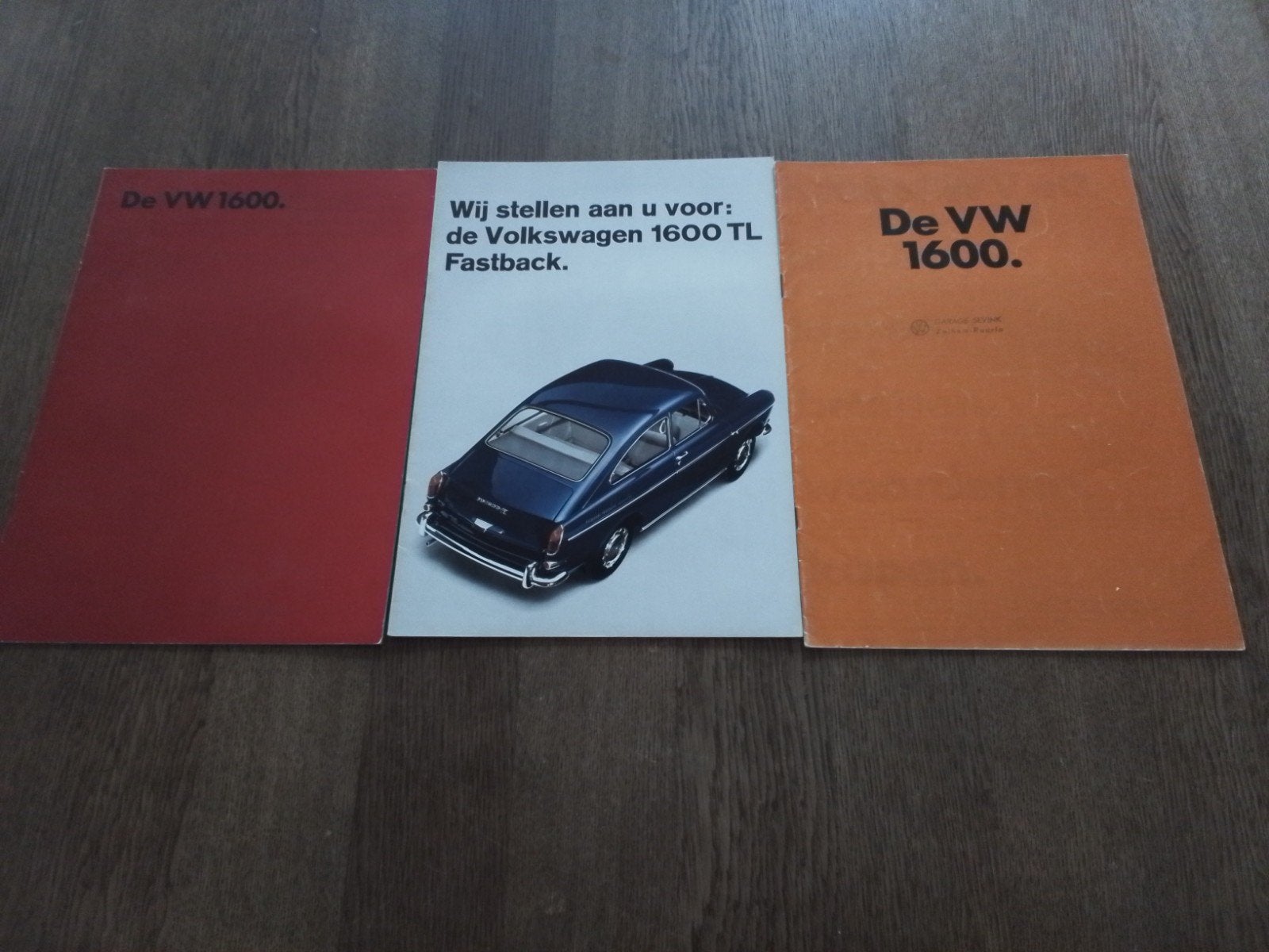Folders VW 1600, 1600 TL Fastback, Ophalen of Verzenden, Zo goed als nieuw, Volkswagen