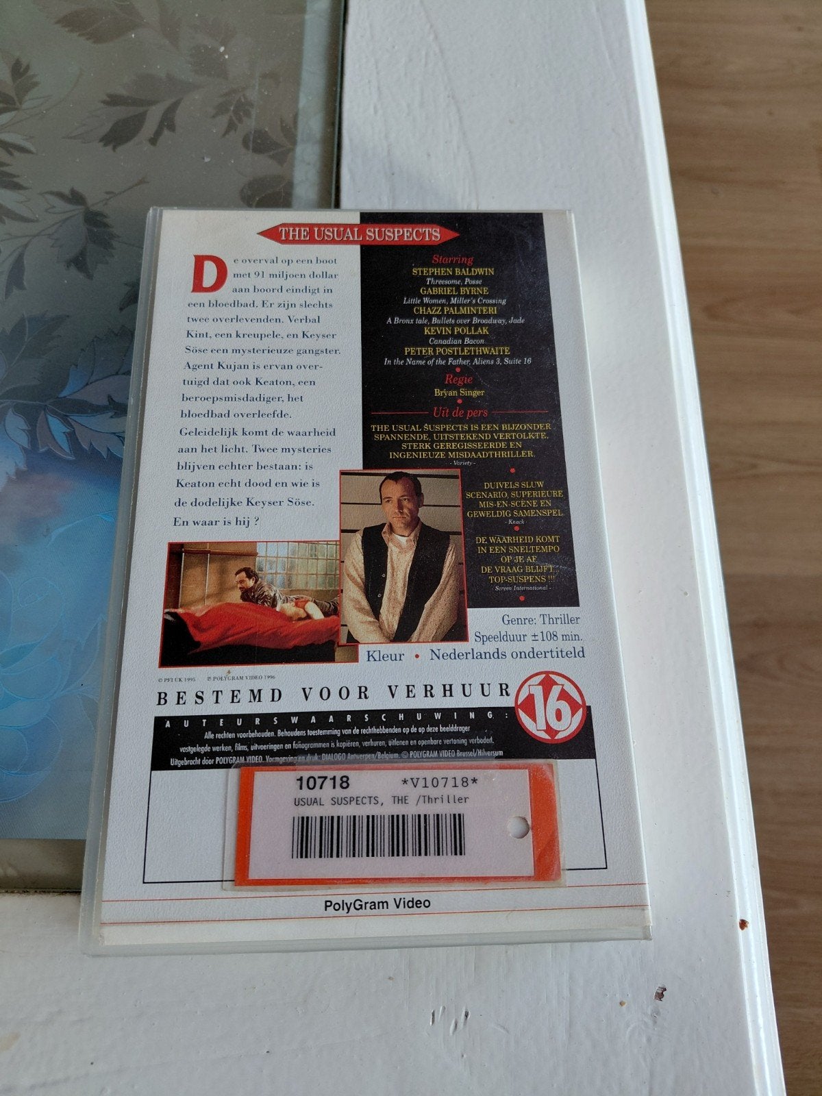The Usual Suspects Ex-Rental VHS FilmClub Kevin Spacey, Gebruikt, Vanaf 16 jaar, Ex-rental, Ophalen of Verzenden