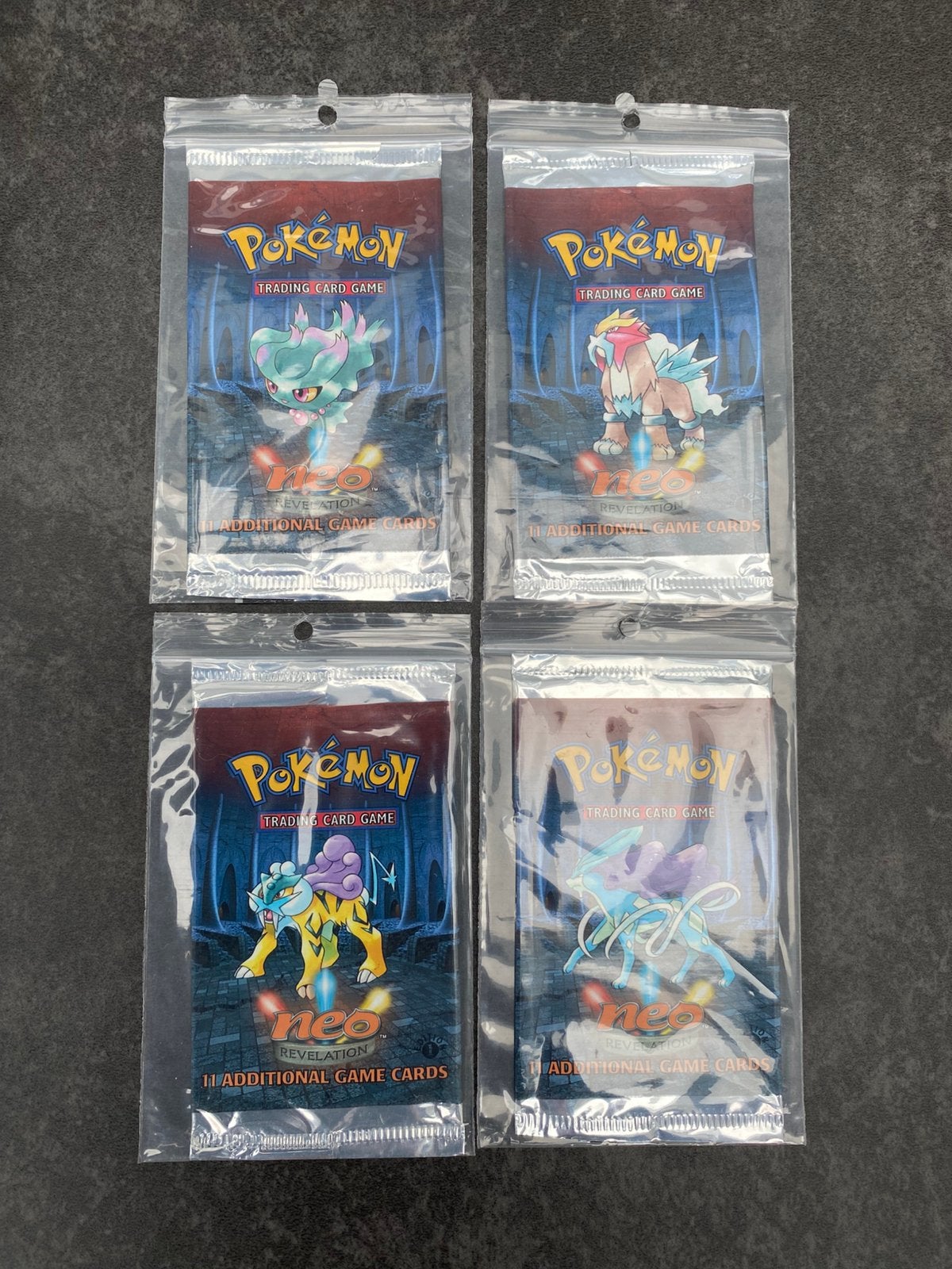 Boosters set 1st edition Neo Revelation Engels empty, Ophalen of Verzenden, Zo goed als nieuw, Booster