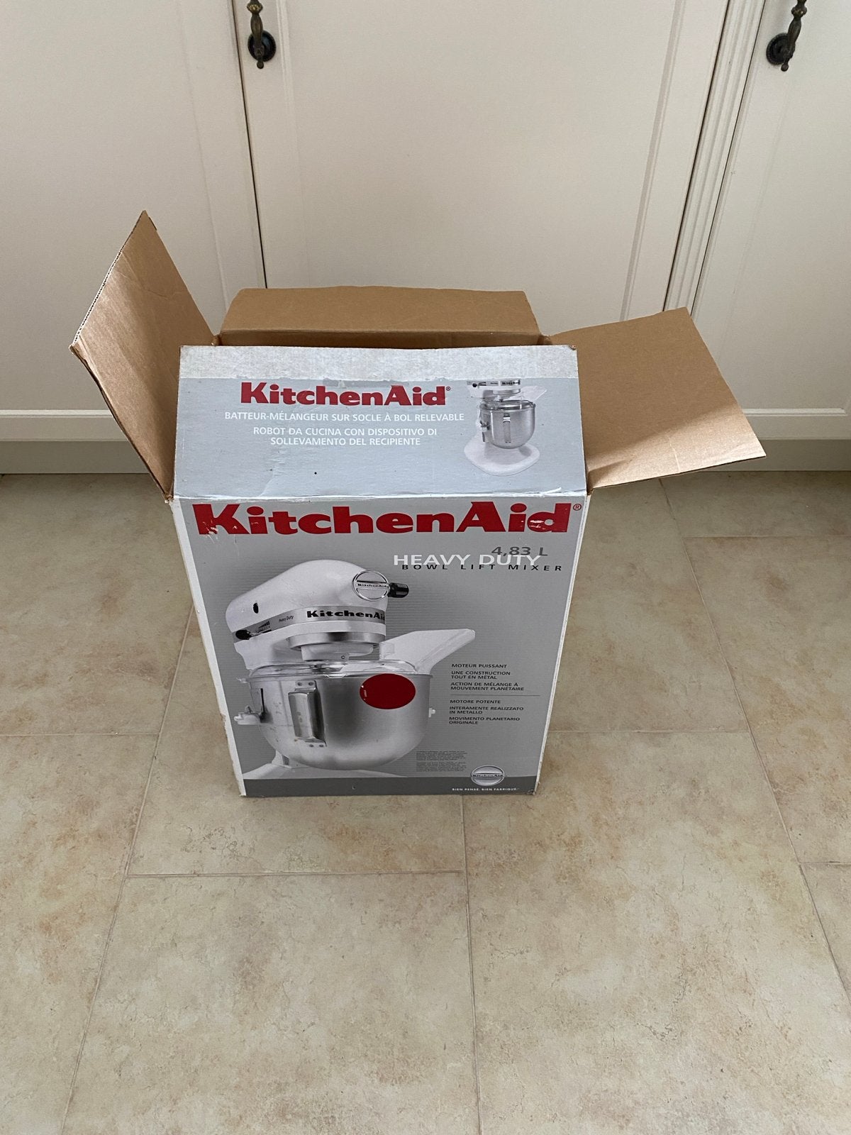 KitchenAid Heavy Duty Mixer 4.8L - Zo goed als nieuw, Witgoed en Apparatuur, Keukenmixers, Ophalen, 4 liter of meer, 3 snelheden of meer