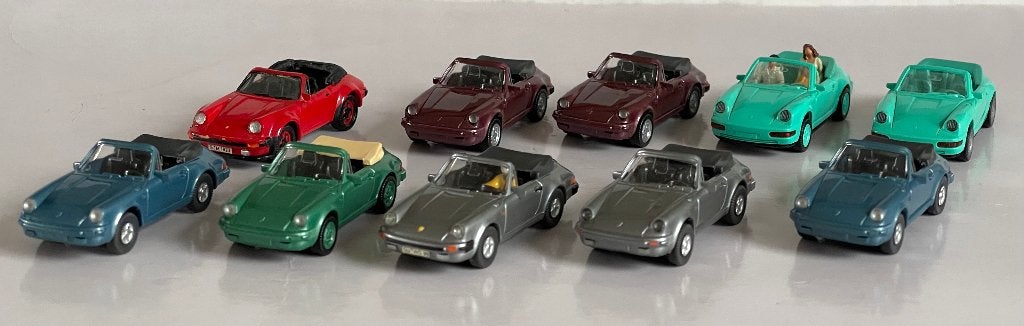 Wiking Herpa : Porsche 911 cabrio, Ophalen of Verzenden, Zo goed als nieuw, Auto, Herpa