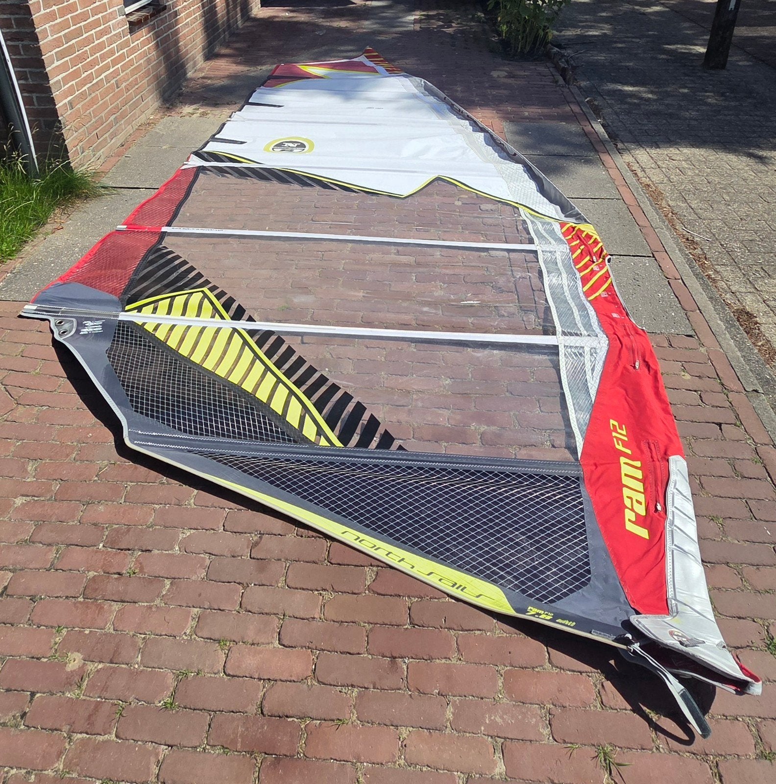 North Sails Ram F12 7.8m² met giek, Gebruikt, Ophalen of Verzenden, North Sails, 8 m² of meer