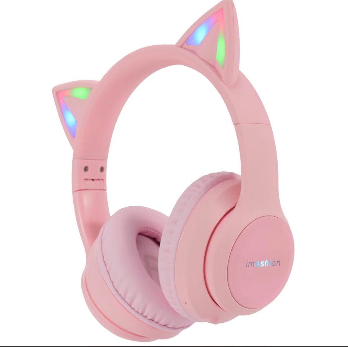 Imoshion cat ear led light bluetooth koptelefoon roze, Overige merken, Bluetooth, Roze, On-ear