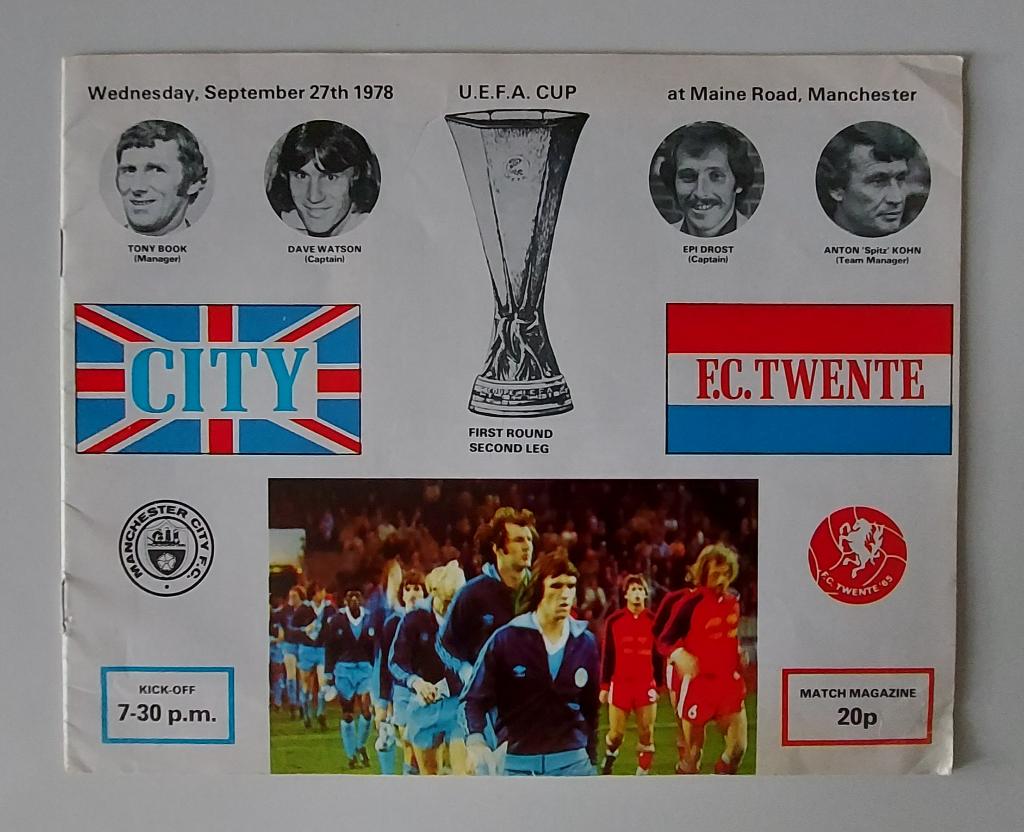 UEFA Cup Manchester City - FC Twente 1978, Verzenden, Gebruikt, F.C. Twente, Boek of Tijdschrift
