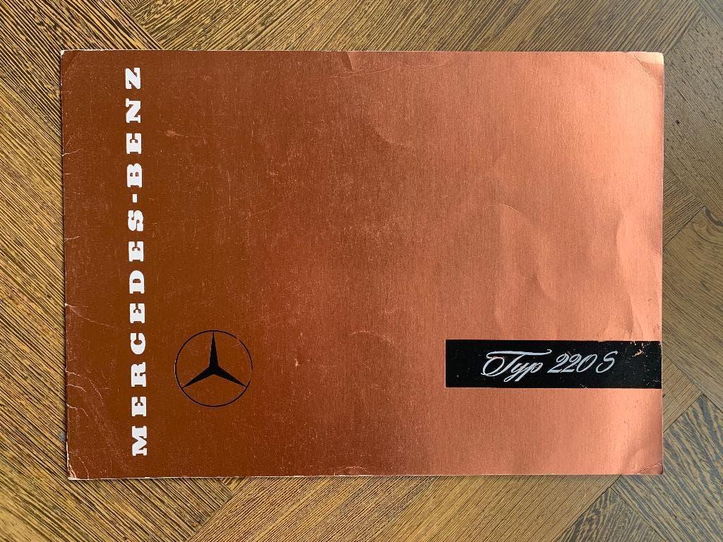 Brochure folder Mercedes-Benz Typ 220S W180 Ponton, Gelezen, Mercedes-Benz, Mercedes, Ophalen of Verzenden