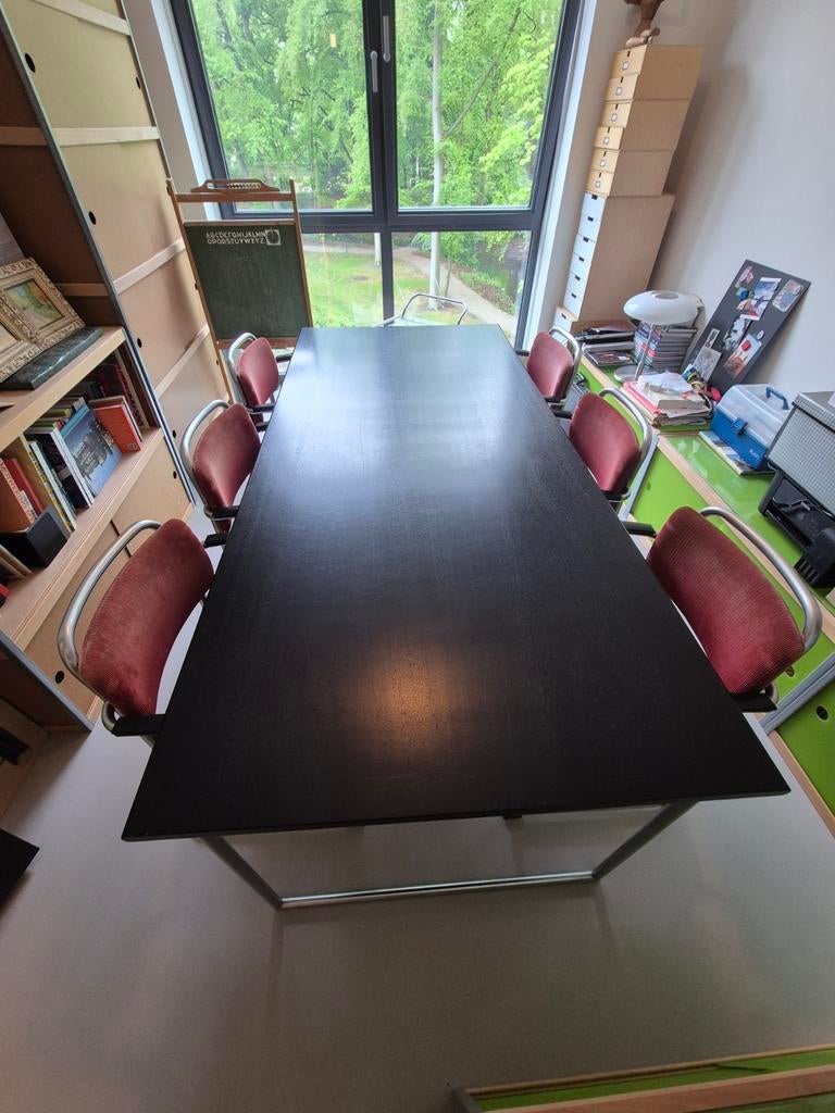 Tafel met 2 stoelen, beide van Gispen; Dutch Originals, Huis en Inrichting, Ophalen