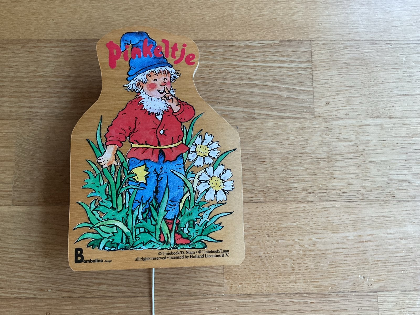 Vintage Pinkeltje Muziekmobiel Houten speelgoed. ZGAN., Kinderen en Baby's, Ophalen of Verzenden, Zo goed als nieuw, Mobiel, Met geluid