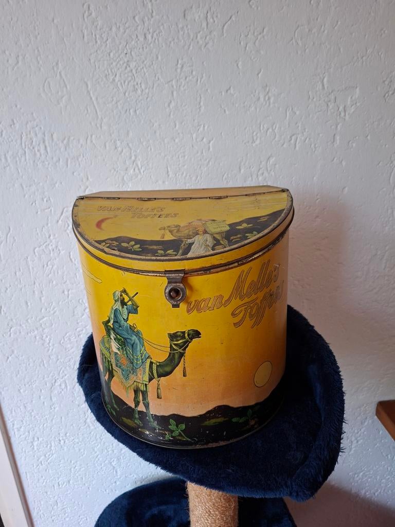 Groot van  Melle s Toffees winkel blik 1925, Verzamelen, Blikken, Ophalen of Verzenden, Gebruikt, Overige