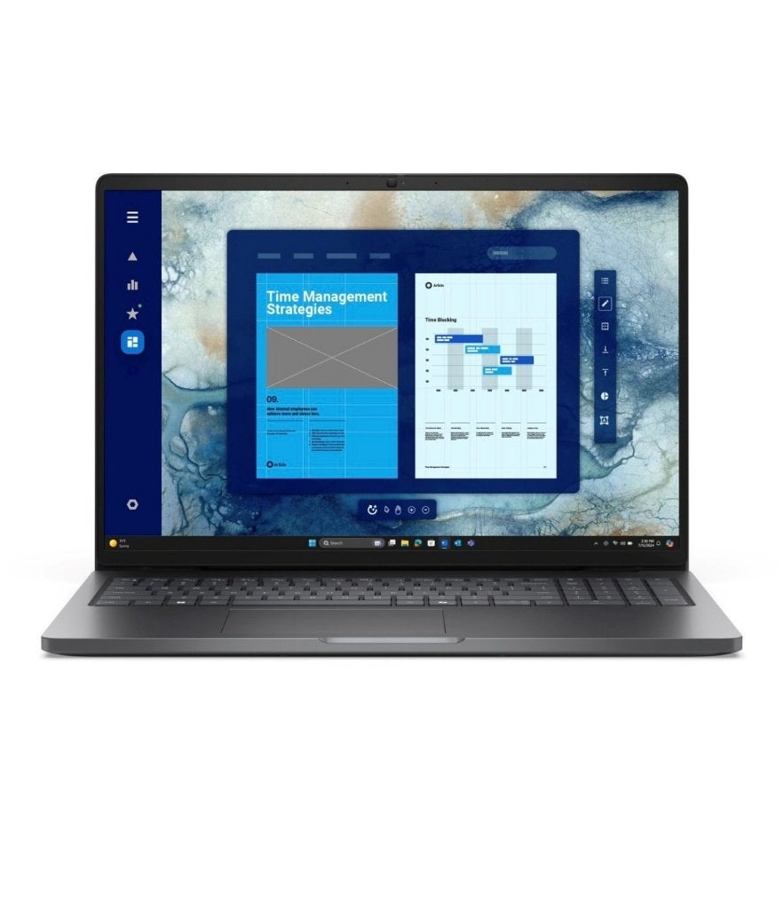 Dell pro 16 pc16250 laptop met twee Dell beeldscherm, Nieuw, 512 GB, DELL ., 3 tot 4 Ghz