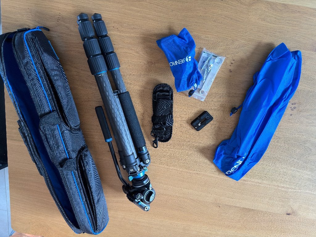 Benro Carbon Statief, Ophalen, Nieuw, Driepoot, 150 tot 175 cm