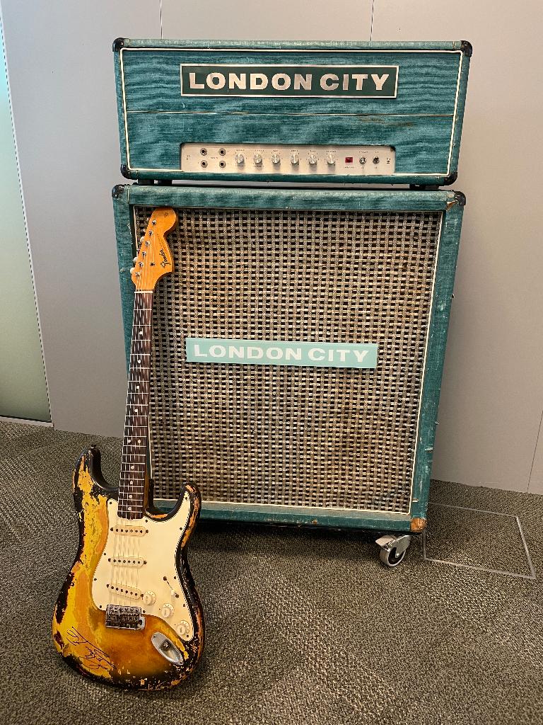 London City DEA100 Mk IV + orig. cab (en orig. speakers), Ophalen, Gebruikt, Gitaar, 100 watt of meer