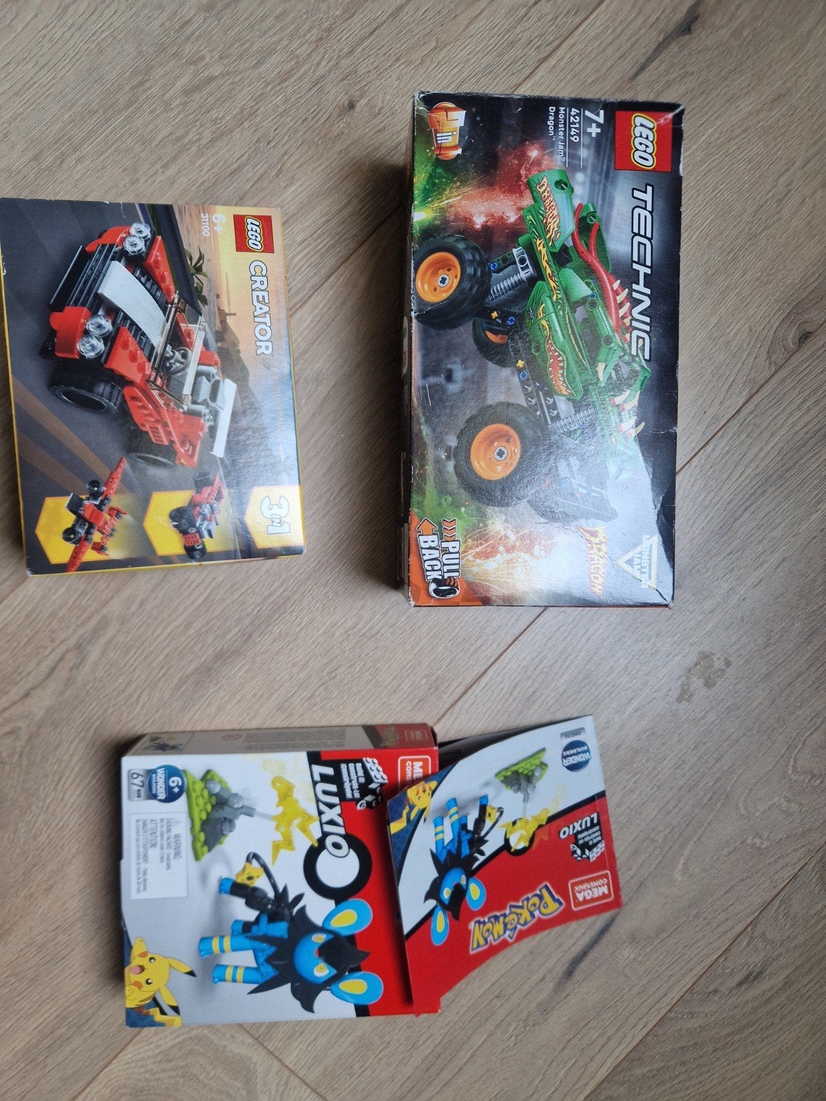 Lego Creator 31100, Technic 42149 en Mega Construx Luxio, Ongeopend/sealed, Lego, Ophalen of Verzenden, Zo goed als nieuw